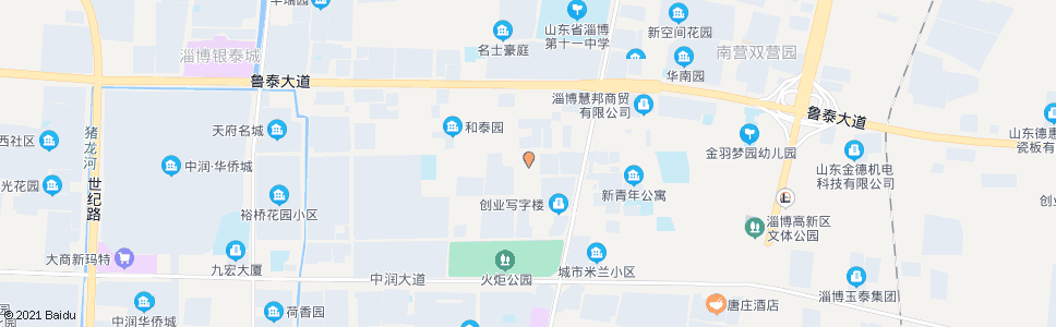 淄博淄博日报印务中心_公交站地图_淄博公交_妙搜公交查询2024