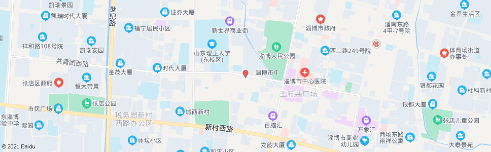 淄博共青团西路_公交站地图_淄博公交_妙搜公交查询2024