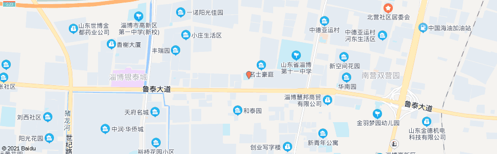 淄博鲁泰公司_公交站地图_淄博公交_妙搜公交查询2024