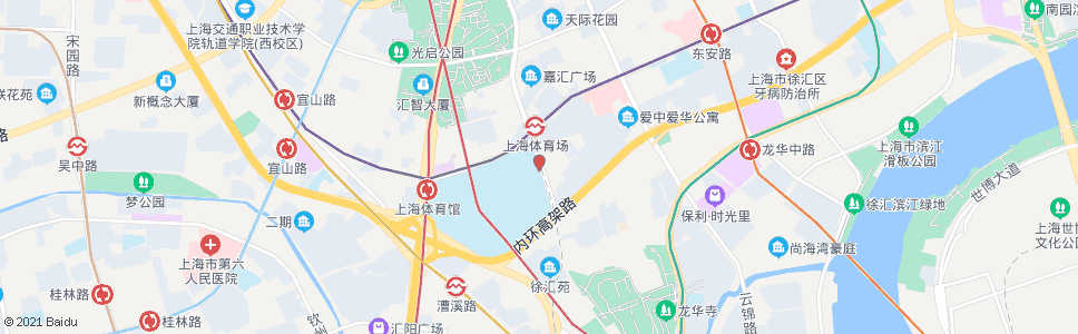 上海上海体育场(招呼站)_公交站地图_上海公交_妙搜公交查询2024