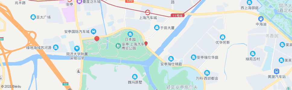 上海博园路于田南路_公交站地图_上海公交_妙搜公交查询2024