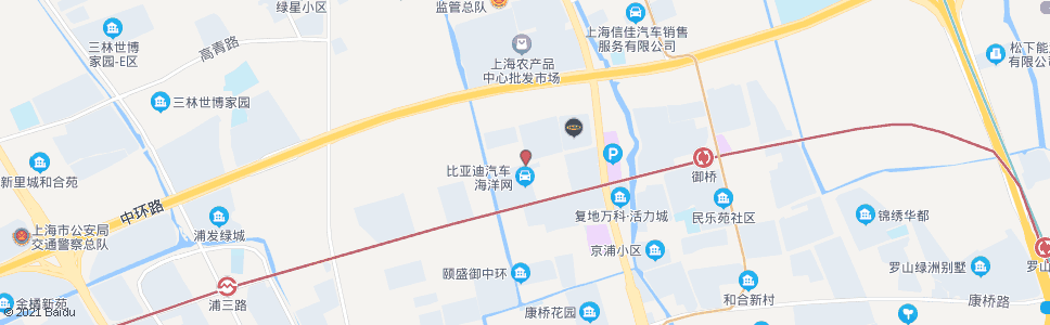 上海康杉路御北路_公交站地图_上海公交_妙搜公交查询2024
