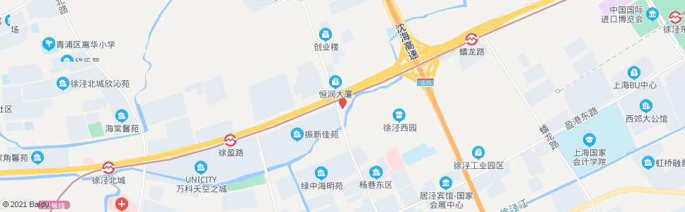 上海明珠路崧泽大道(建设大楼)_公交站地图_上海公交_妙搜公交查询2024