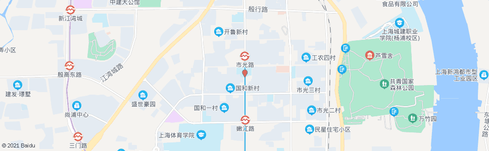 上海市光路中原路_公交站地图_上海公交_妙搜公交查询2024