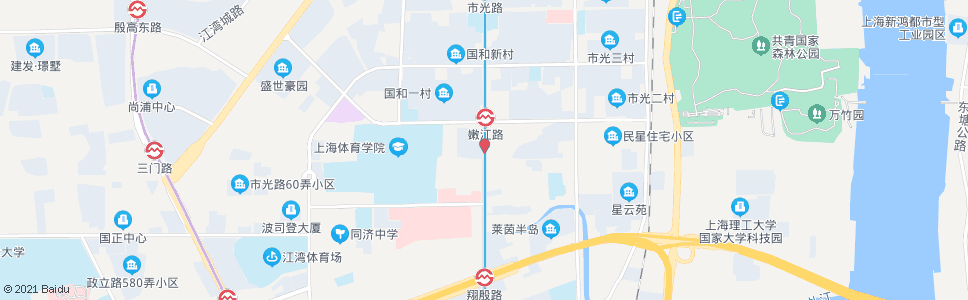 上海中原路民星路_公交站地图_上海公交_妙搜公交查询2024