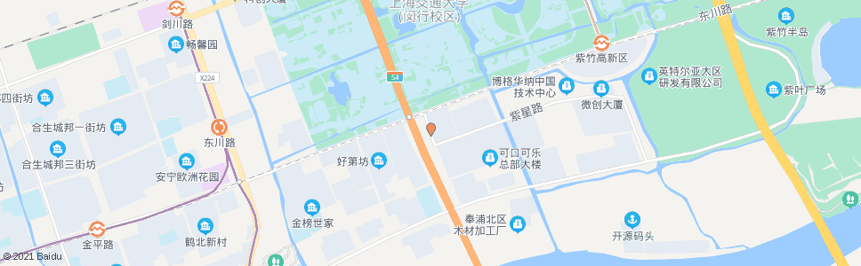 上海环路紫星路_公交站地图_上海公交_妙搜公交查询2024
