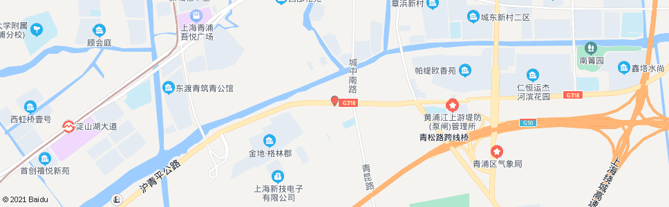 上海外青松公路沪青平公路(招呼站)_公交站地图_上海公交_妙搜公交查询2024