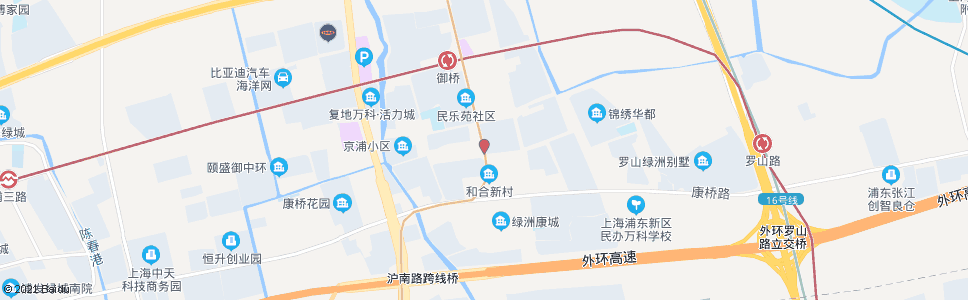上海御青路_公交站地图_上海公交_妙搜公交查询2024