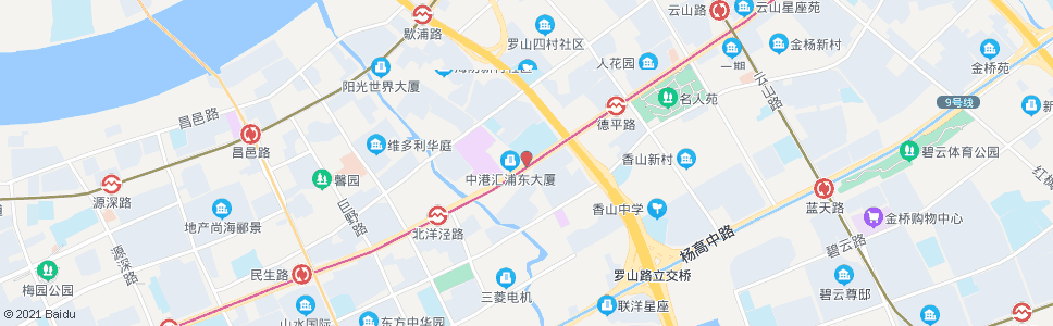 上海崮山路张杨路_公交站地图_上海公交_妙搜公交查询2024