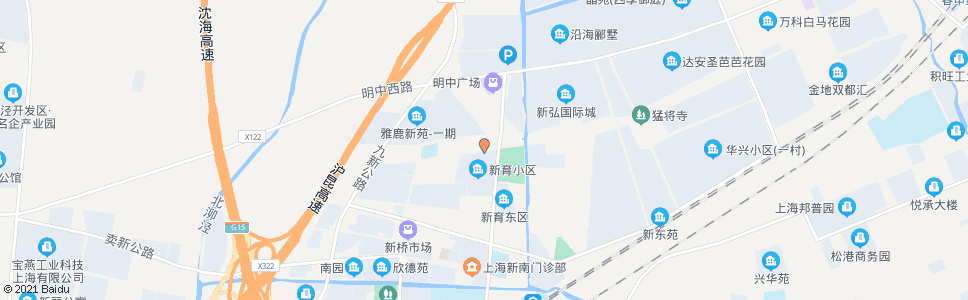 上海陈春路新育路_公交站地图_上海公交_妙搜公交查询2024