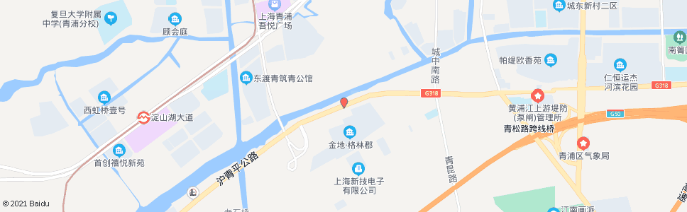 上海沪青平公路漕盈路(招呼站)_公交站地图_上海公交_妙搜公交查询2024