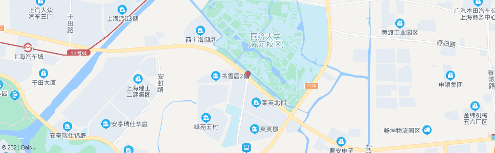 上海绿苑路曹安公路_公交站地图_上海公交_妙搜公交查询2024