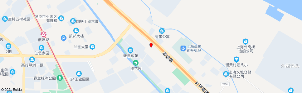 上海高东新路外环路_公交站地图_上海公交_妙搜公交查询2024