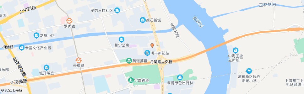 上海龙吴路华发路_公交站地图_上海公交_妙搜公交查询2024