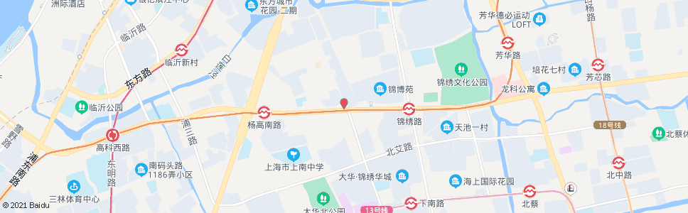 上海严中路(由由新村)_公交站地图_上海公交_妙搜公交查询2024