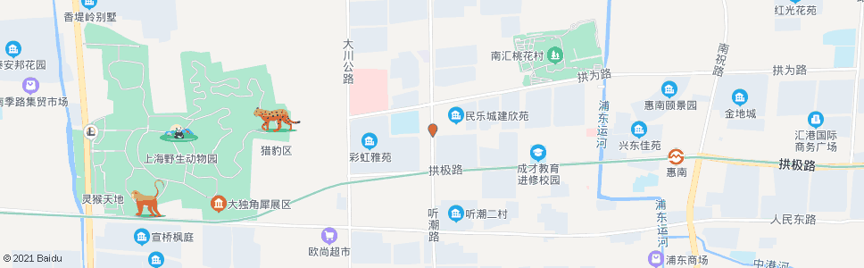 上海大川公路南汇二中_公交站地图_上海公交_妙搜公交查询2024