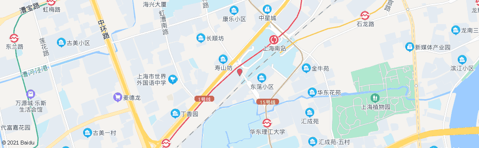 上海虹梅路沪闵路(临时站)_公交站地图_上海公交_妙搜公交查询2024