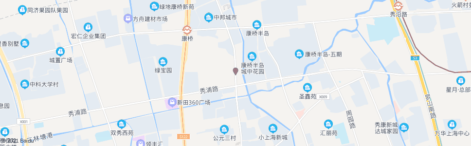 上海康沈路秀浦路(营房桥)_公交站地图_上海公交_妙搜公交查询2024