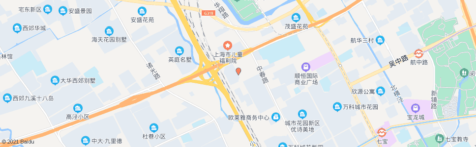 上海华宝路_公交站地图_上海公交_妙搜公交查询2024