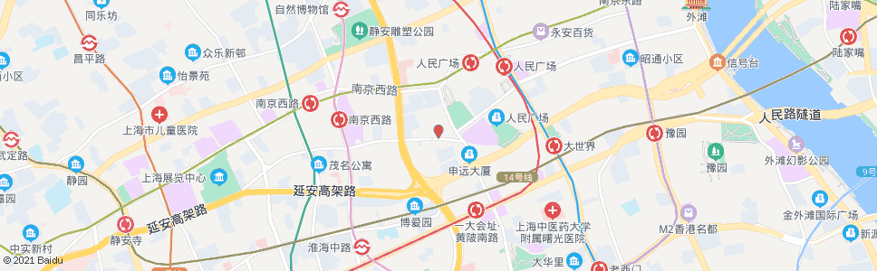 上海黄陂北路_公交站地图_上海公交_妙搜公交查询2024