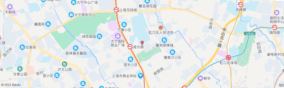 上海延长路共和新路_公交站地图_上海公交_妙搜公交查询2024