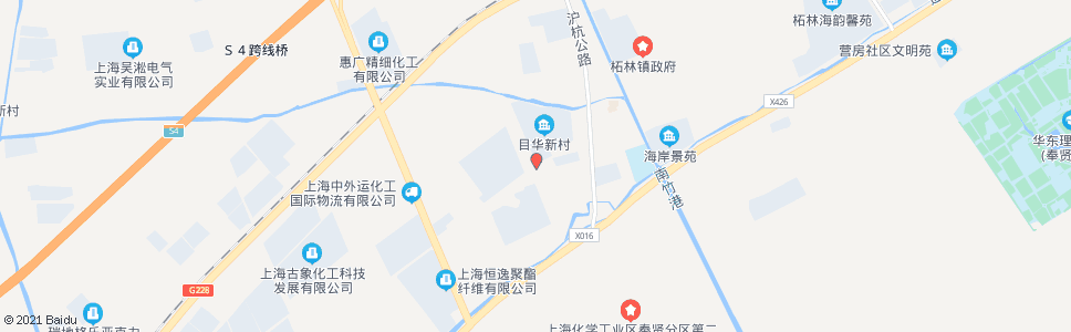 上海目华新村_公交站地图_上海公交_妙搜公交查询2024