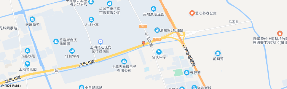 上海龙东大道东川路_公交站地图_上海公交_妙搜公交查询2024