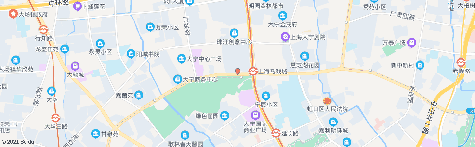 上海广中西路共和新路_公交站地图_上海公交_妙搜公交查询2024