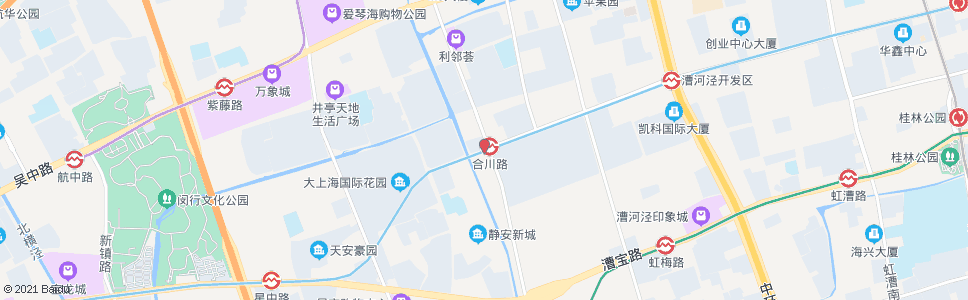 上海合川路宜山路_公交站地图_上海公交_妙搜公交查询2024
