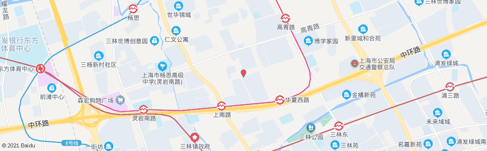 上海杨南路洪山路_公交站地图_上海公交_妙搜公交查询2024