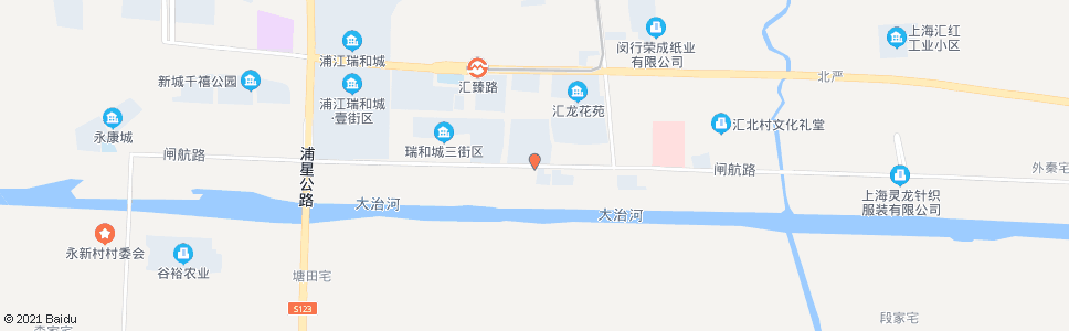 上海闸航路汇西村_公交站地图_上海公交_妙搜公交查询2024