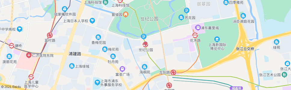 上海世纪公园地铁站_公交站地图_上海公交_妙搜公交查询2024