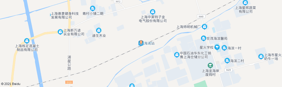 上海海湾车站_公交站地图_上海公交_妙搜公交查询2024