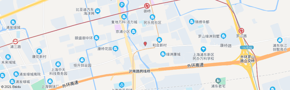 上海御山路康桥路_公交站地图_上海公交_妙搜公交查询2024