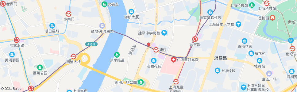 上海浦东南路浦建路_公交站地图_上海公交_妙搜公交查询2024