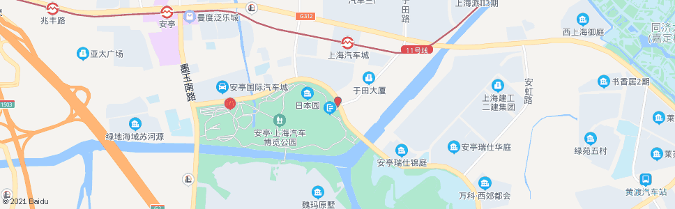 上海博园路于田路_公交站地图_上海公交_妙搜公交查询2024