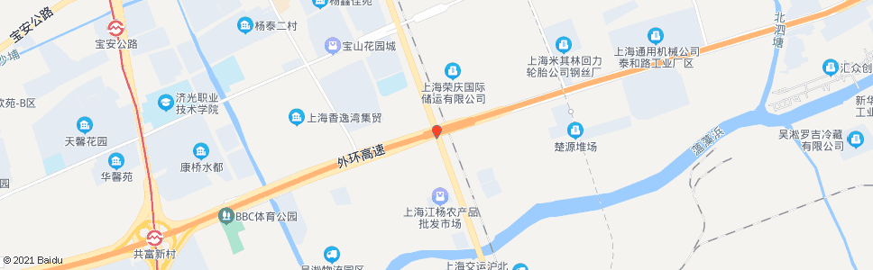 上海江杨北路泰和路_公交站地图_上海公交_妙搜公交查询2024