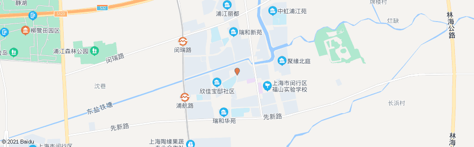 上海闵驰二路江航南路_公交站地图_上海公交_妙搜公交查询2024