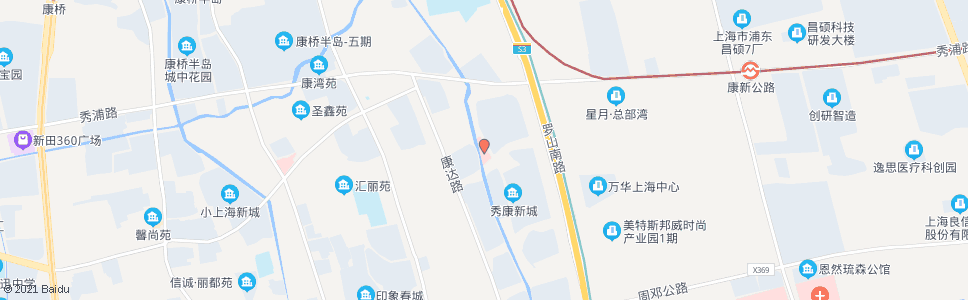 上海康桥卫生中心_公交站地图_上海公交_妙搜公交查询2024