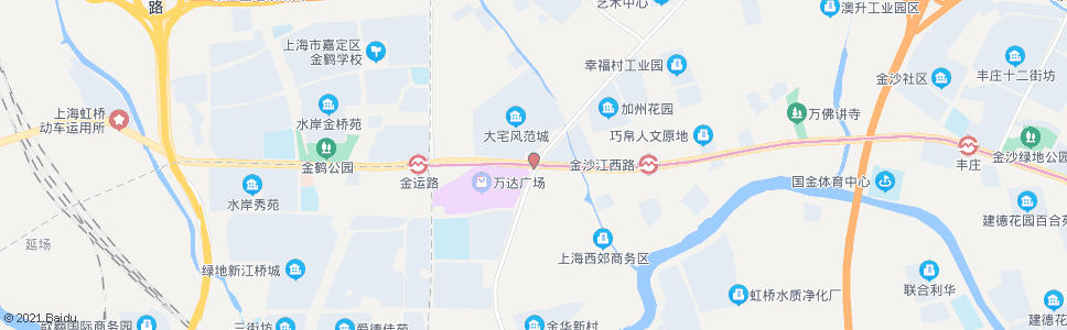 上海金沙江西路华江公路_公交站地图_上海公交_妙搜公交查询2024