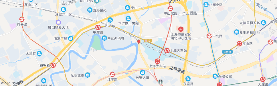上海上海火车站恒丰路_公交站地图_上海公交_妙搜公交查询2024