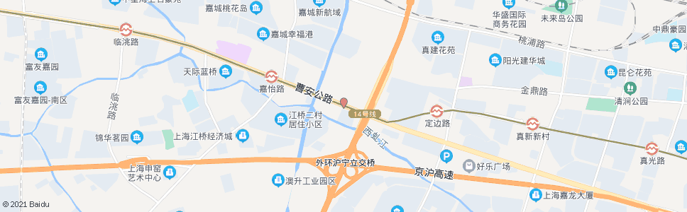 上海曹安路外环高速公路_公交站地图_上海公交_妙搜公交查询2024