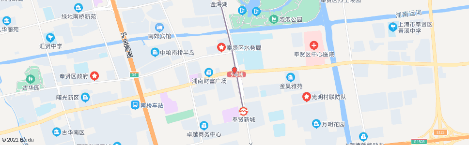 上海金海公路南奉公路_公交站地图_上海公交_妙搜公交查询2024
