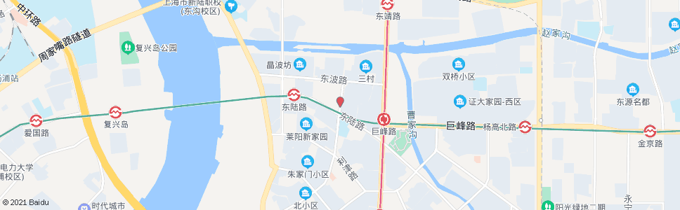 上海莱阳路东陆路_公交站地图_上海公交_妙搜公交查询2024