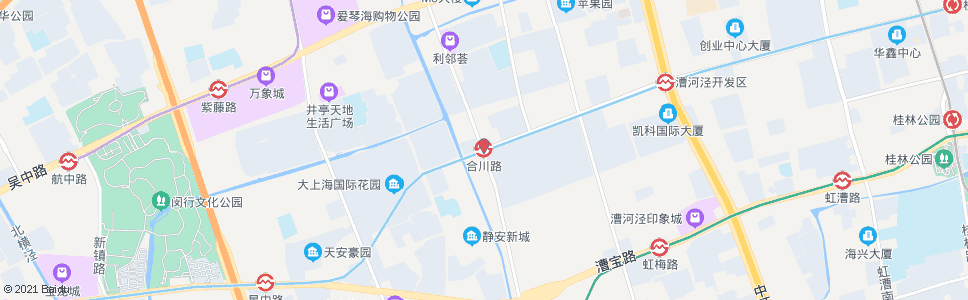 上海合川路站_公交站地图_上海公交_妙搜公交查询2024