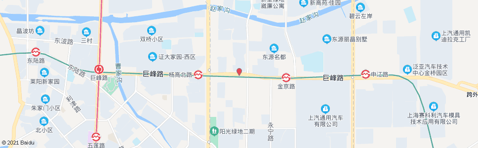 上海巨峰路成园路_公交站地图_上海公交_妙搜公交查询2024