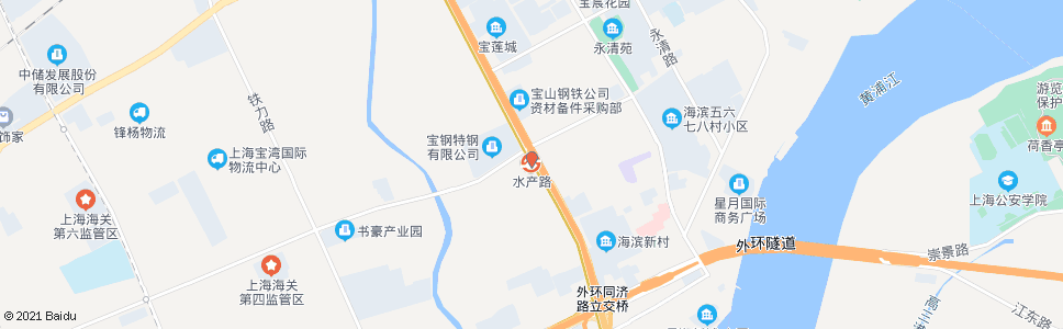 上海薀川公路水产路_公交站地图_上海公交_妙搜公交查询2024