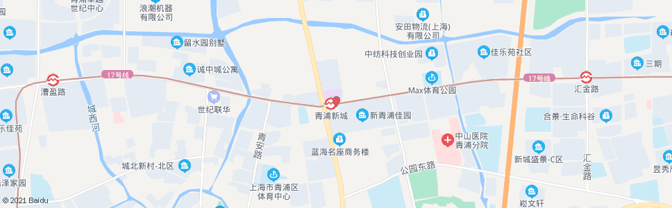 上海盈港东路外青松公路_公交站地图_上海公交_妙搜公交查询2024