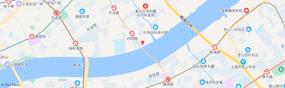 上海丹东路渡口_公交站地图_上海公交_妙搜公交查询2024