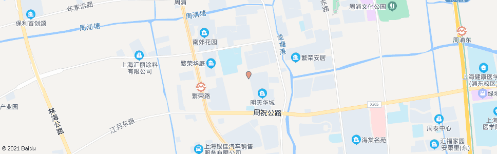 上海周星路繁荣路_公交站地图_上海公交_妙搜公交查询2024